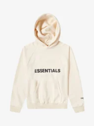 Buttercream Unisex Essentials Cotton Hoodie in front side