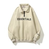 Essentials Half Zipper Carl’s Coffee Hoodie in front side