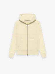 Essentials Fw22 Kids Fullzip Hoodie Canary in front side