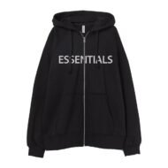 Essentials Oversized Zip-Through Hoodie in front side