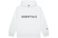 Fear of God Essentials Hoodie Applique Logo - White in front side
