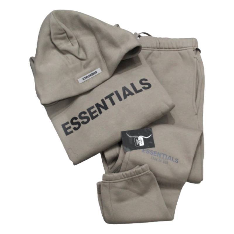 Fear Of God Essential Tracksuit Brown Fear Of God Essential Tracksuit Brown in front side