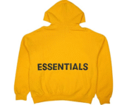 Fear of God Essentials Graphic Pullover Hoodie Yellow in front side