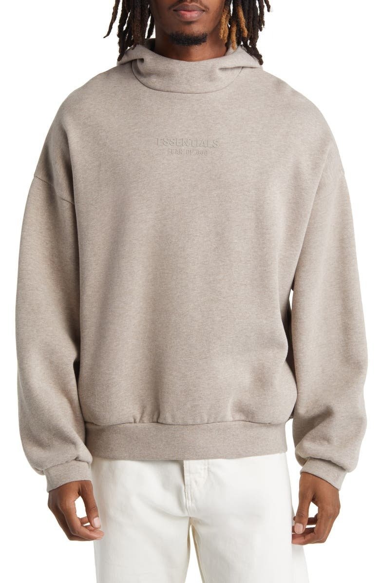 Fear of God Essentials Hoodie - Grey Fear of God Essentials Hoodie - Grey in front side