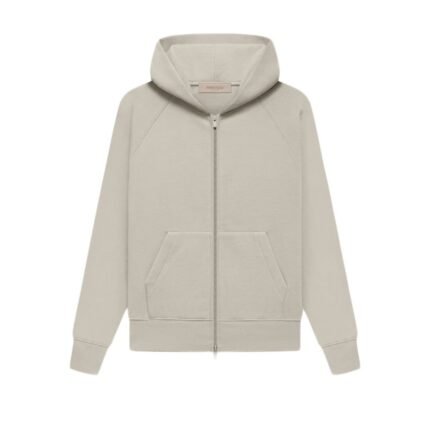 Fear Of God Essentials Kids Full-Zip Hoodie Smoke in front side