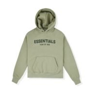 Fear of God Essentials Taupe Hoodie inj front side