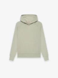 Essentials Kids Spring Waffle Henley Hoodie Seafoam in front side