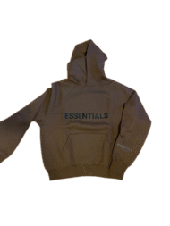 Essentials Hoodie - Brown in front side