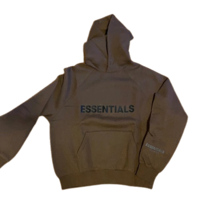 Essentials Hoodie - Brown in front side