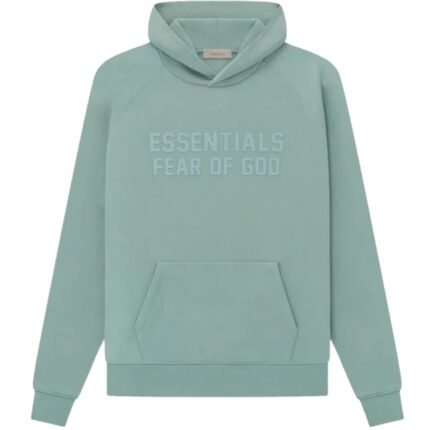 Essentials Fear Of God Hoodie Gray in front side