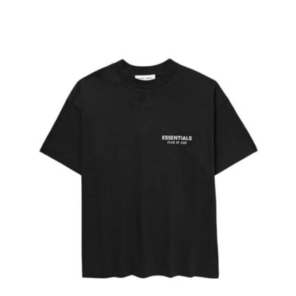 Fear Of God Essentials Jet Black T-Shirt in front side