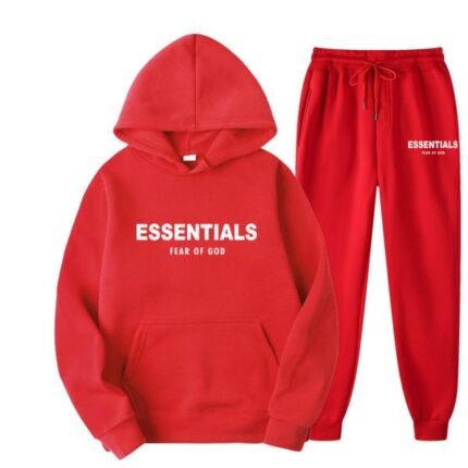 FOG Essentials Tracksuit Red